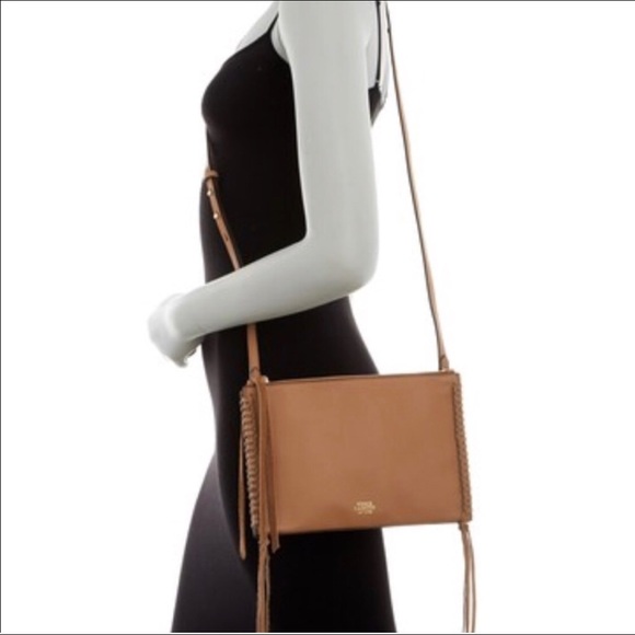 Vince Camuto Handbags - Vince Camuto Litzy Mocha Crossbody. NWT